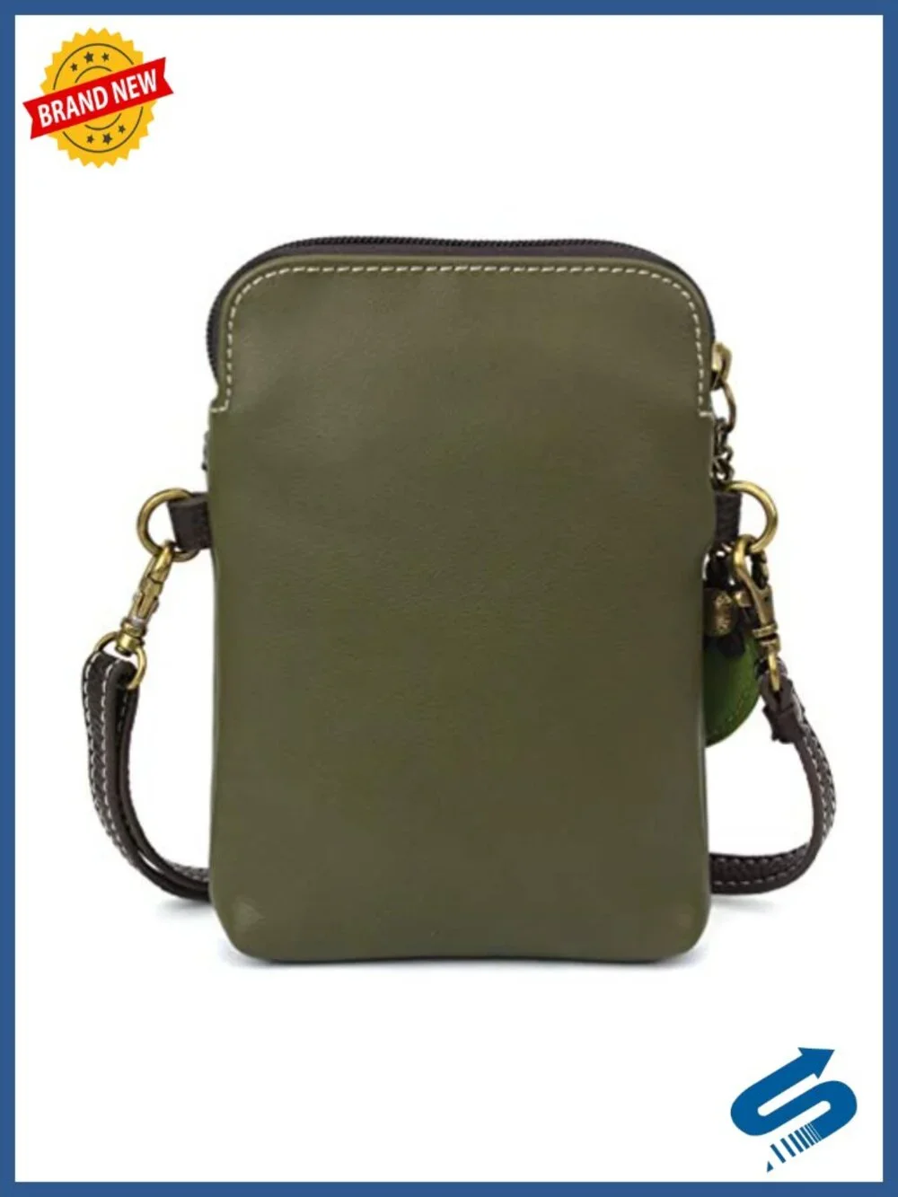 Convertible Crossbody Cell Phone Purse - Faux Leather, Adjustable Strap